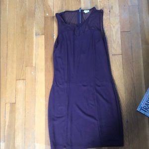 Plum mini dress
